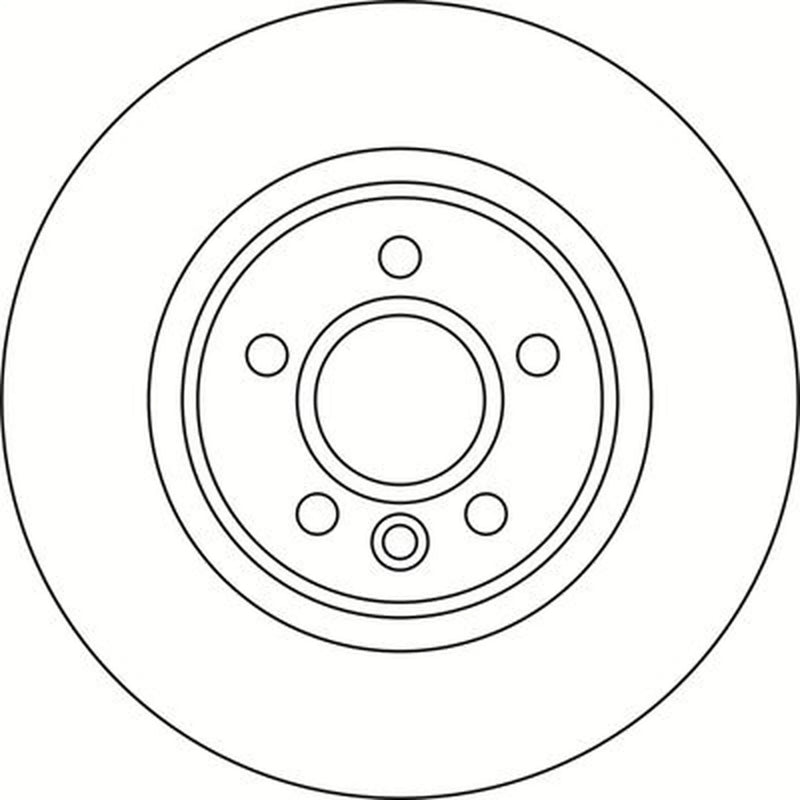 Abtex 2 x Solid Rear Brake Discs BD1576S
