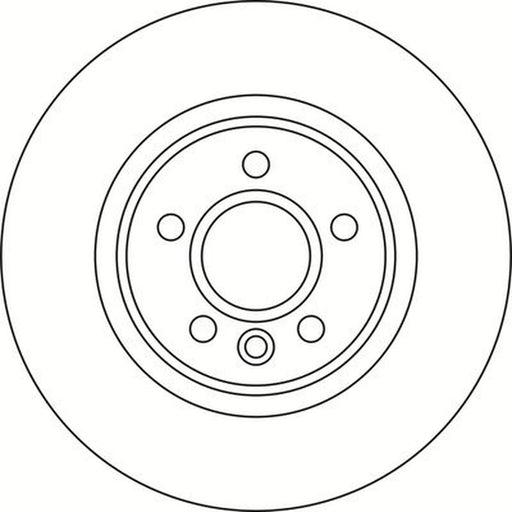 Abtex 2 x Solid Rear Brake Discs BD1576S