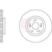 Apec 2 x Vented Front Brake Discs SDK6242