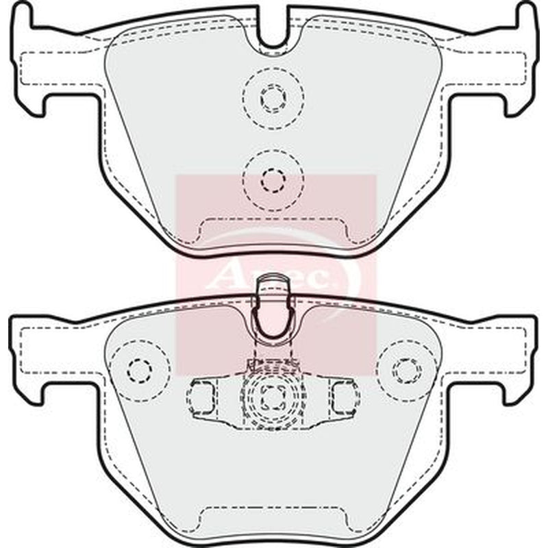 Apec Rear Brake Pad Set PAD1611