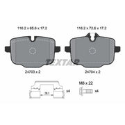 Textar Rear Brake Pad Set 2470303