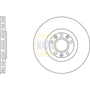 NAPA 2 x Vented Front Brake Discs NBD5429