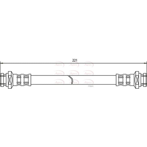 Apec Brake Hydraulic Hose Line Front HOS3440