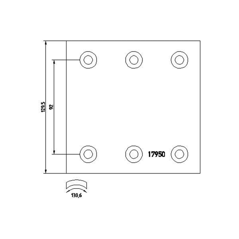 DON Don Cv Brake Lining Set MB1111122S7115