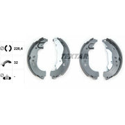 Textar Brake Shoe Set Axle Kit 91080100