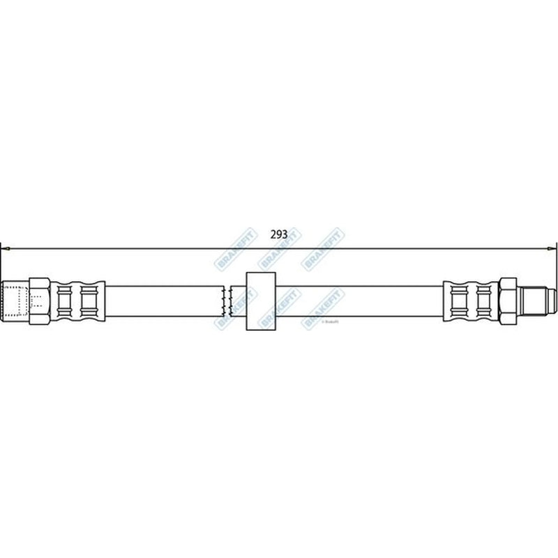 Apec Brake Hydraulic Hose Line Rear BHO4161