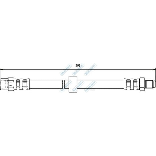 Apec Brake Hydraulic Hose Line Rear BHO4161