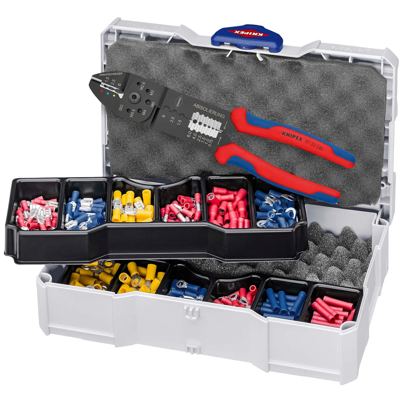 KNIPEX Crimp Assortment 97 90 26 with Crimping Pliers, 265mm