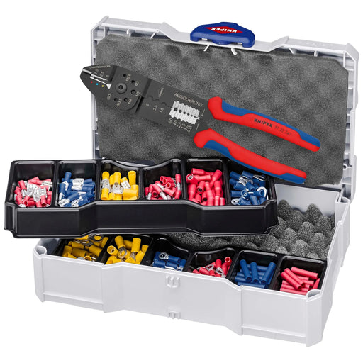 KNIPEX Crimp Assortment 97 90 26 with Crimping Pliers, 265mm