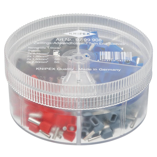 KNIPEX Assortment Box 200 Twin Wire Ferrules 97 99 908
