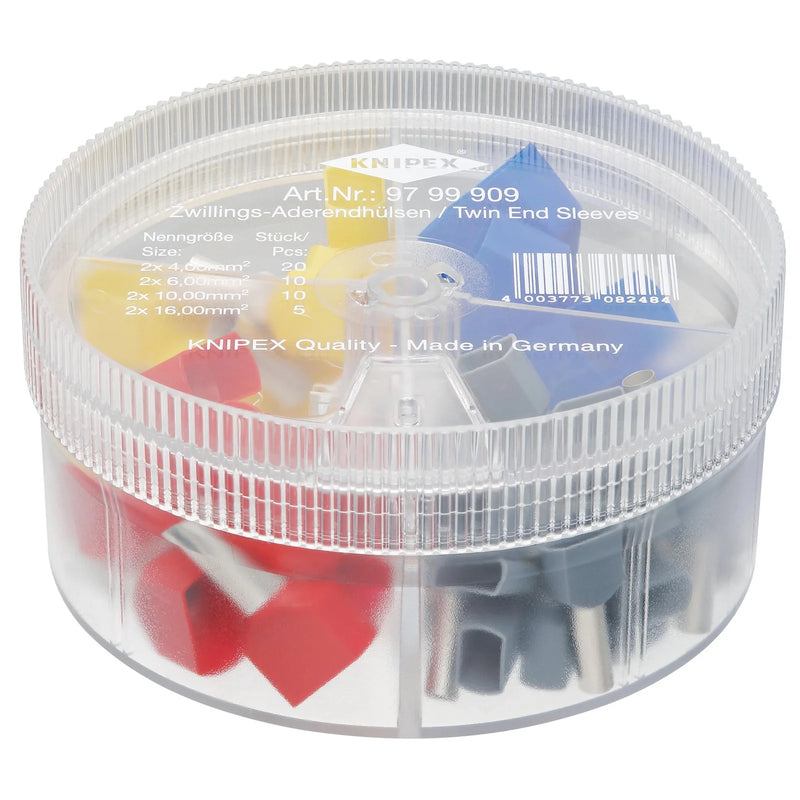 KNIPEX Assortment Box 45 Twin Wire Ferrules 90mm x 44mm