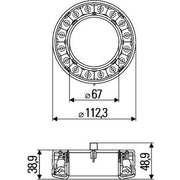 Hella Tail Light / Lamp LED Left 2SB 009 362-021