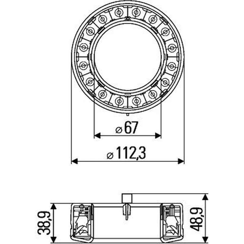 Hella Tail Light / Lamp LED Right 2SB 009 362-041