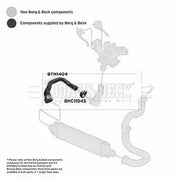 Borg & Beck Intercooler Turbo Charge Air Hose BTH1404
