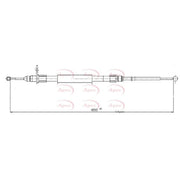 Apec Handbrake Cable Left Rear CAB1597