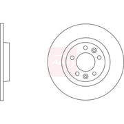 Apec 2 x Solid Rear Brake Discs DSK2719