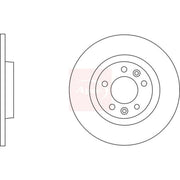 Apec 2 x Solid Rear Brake Discs DSK2719