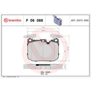 Brembo 4 x Front Brake Pad Set P06088X
