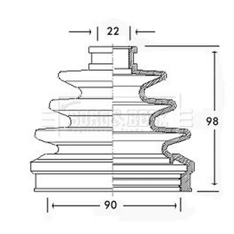 Borg & Beck Drive Shaft Bellow Kit Front Left BCB2276