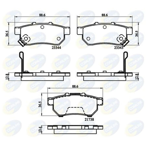 Comline 4 x Rear Brake Pad Set CBP32146