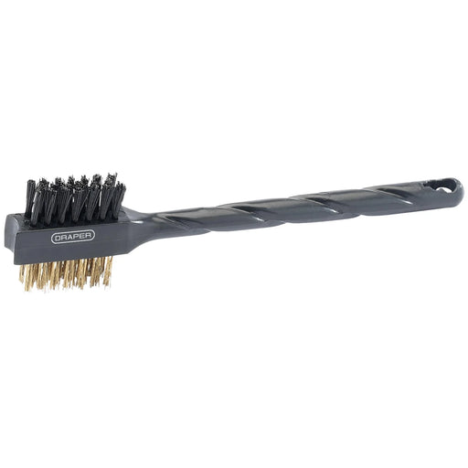 Draper Brass and Nylon Wire Brush 175mm Double Sided