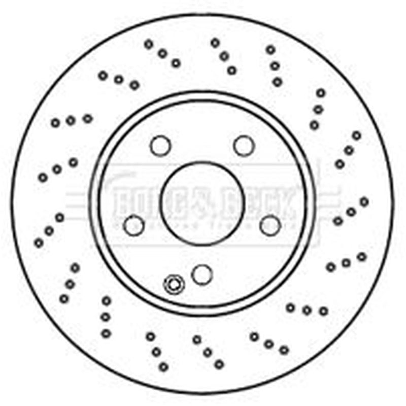 Borg & Beck 2 x / Front Brake Discs BBD4800