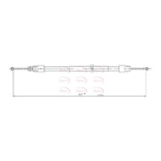 Apec Handbrake Cable Left Rear CAB1028