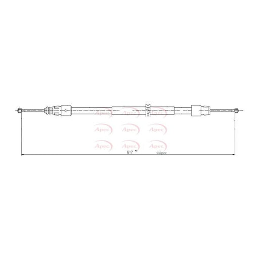 Apec Handbrake Cable Left Rear CAB1028