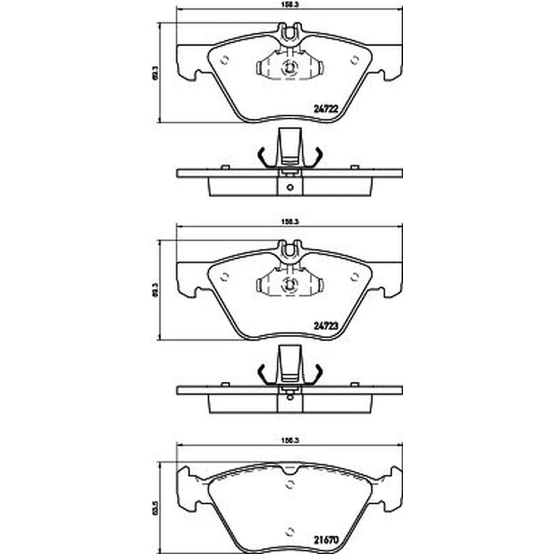DON Front Brake Pad Set PCP1593