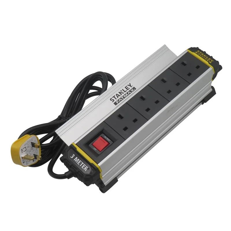 STANLEY® Electrical 4-Gang IP20 Powerboard with Clamp 3m - SXECFH2IHFE