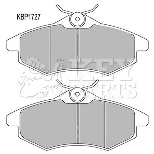Key Parts 4 x Front Brake Pad Set KBP1727