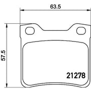 DON Rear Brake Pad Set PCP1404