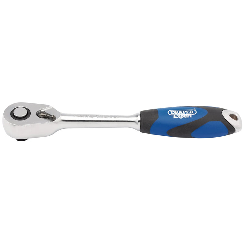 Draper Expert Soft Grip Reversible Ratchet, 72 Tooth, Various Sizes