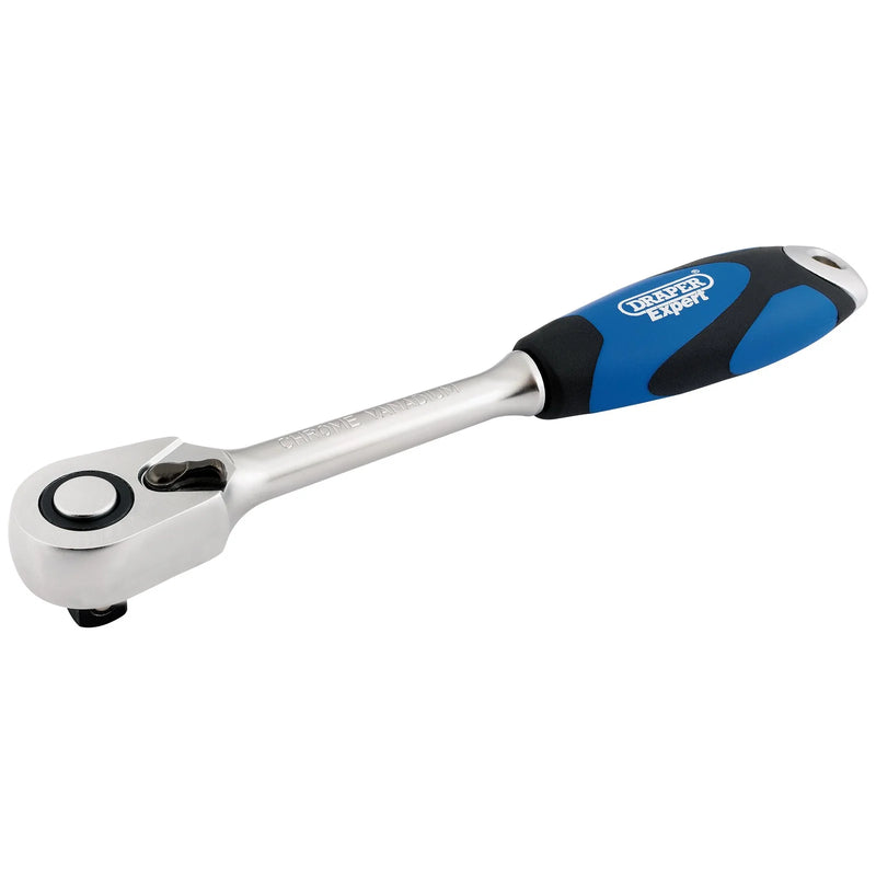 Draper Expert Soft Grip Reversible Ratchet, 72 Tooth, Various Sizes