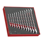 Teng Tools Ratcheting Combination Spanner Set TED6512RS 12 Pieces