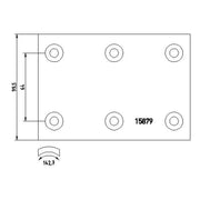 Textar Textar Cv Brake Lining Set 1587906