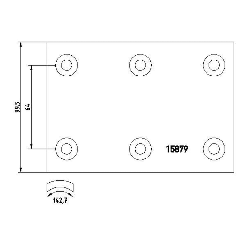 Textar Textar Cv Brake Lining Set 1587906