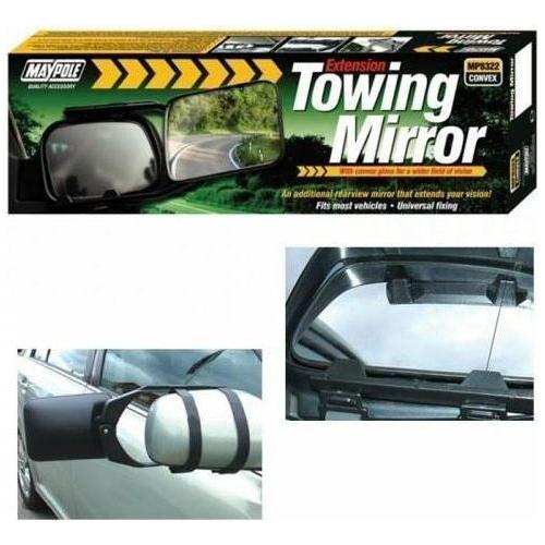 Maypole Caravan Trailer Mirror Glass Extension Towing Mirrors 8322 Convex Car Maypole  - Town Parts