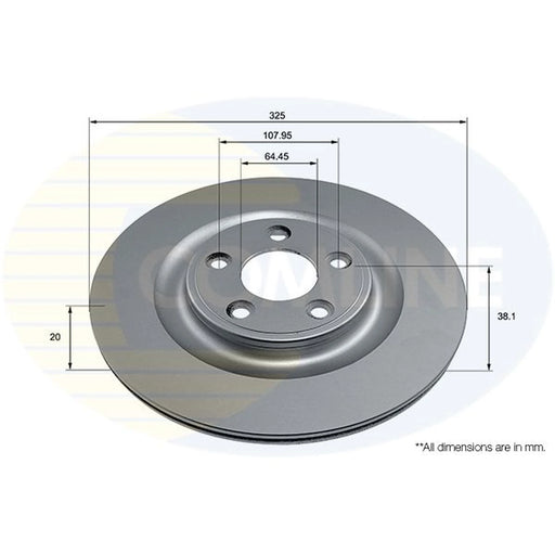 Comline 2 x Rear Brake Discs ADC2944V