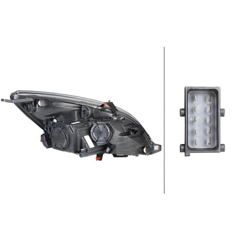 Hella Headlight Headlamp W21/5W Left 1EE 354 830-011