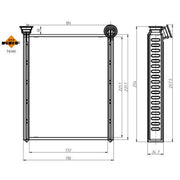 NRF Heater Matrix Core Heat Exchanger 54360