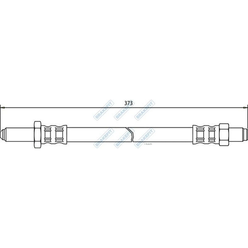 Apec Brake Hydraulic Hose Line Rear Right BHO4086