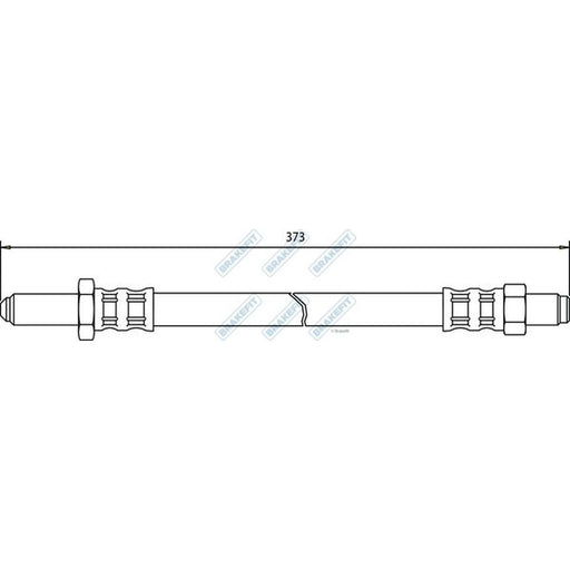 Apec Brake Hydraulic Hose Line Rear Right BHO4086