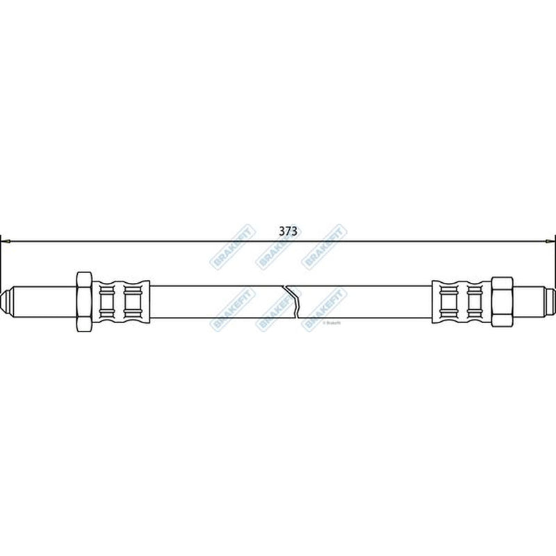 Apec Brake Hydraulic Hose Line Rear Right BHO4086