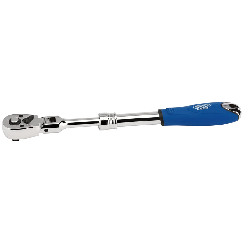 Draper Expert Flexible Head Extending Reversible Ratchet, 72 Tooth