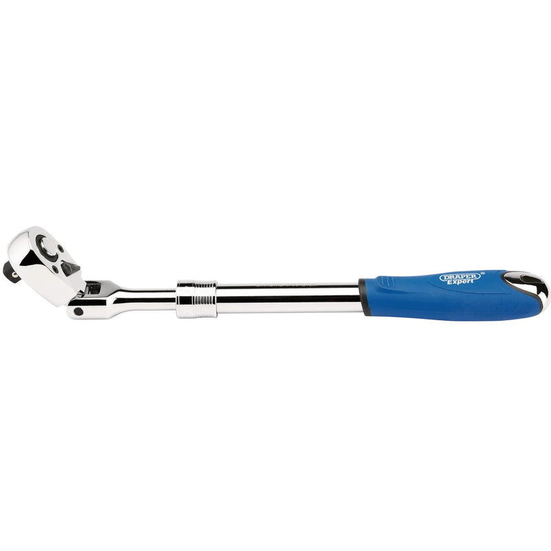 Draper Expert Flexible Head Extending Reversible Ratchet, 72 Tooth