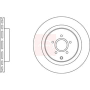 Apec 2 x Vented Rear Brake Discs DSK3247