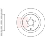 Apec 2 x Vented Rear Brake Discs DSK3247