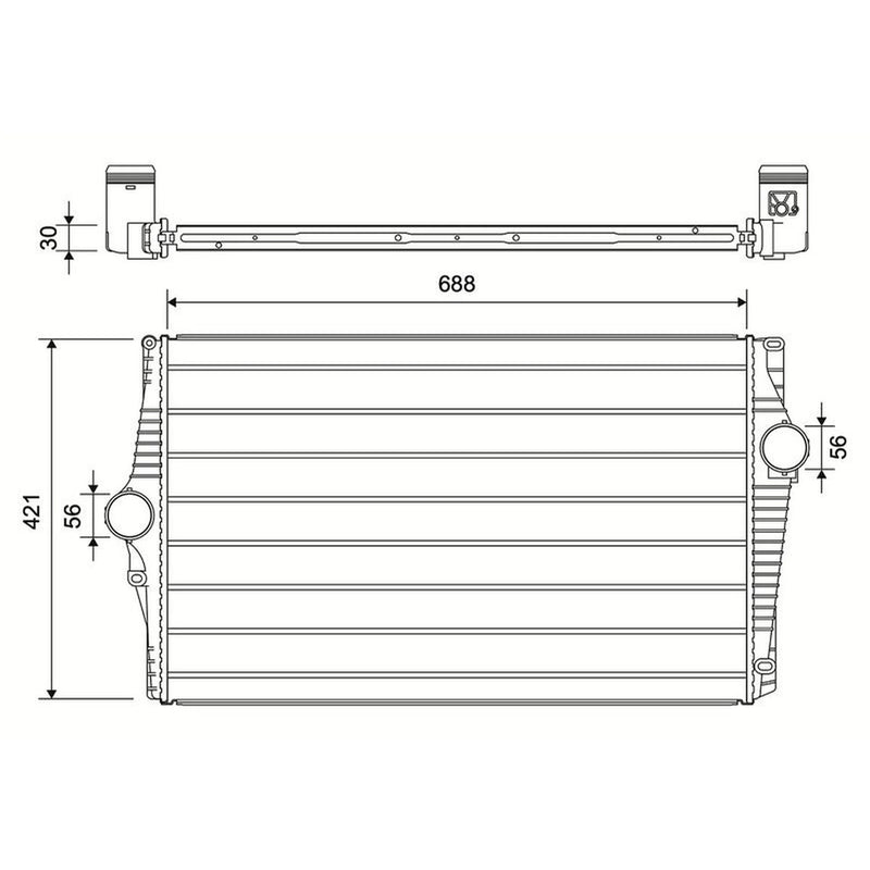 Valeo Intercooler (Charge Air Cooler) 881590