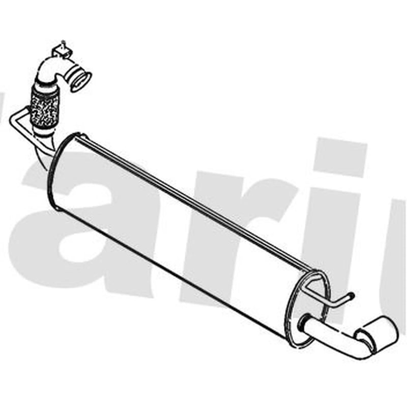 Klarius Box With Tail Pipe Rear RN1032A
